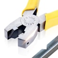 Miniatyrbillede 3 af 5: 8-tommer aluminiumsstrimmeltang 90 grader diagonal indpakning hjørne rille foldetang