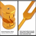 Miniatyrbilde 5 av 5: Aluminiumslegering 128Hz stemmegaffel diagnoseverktøy for lydhelbredende terapi, sølv