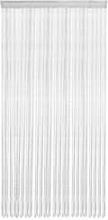 Myggnätsdörrgardin med silvertråd polyester vit 100*200cm