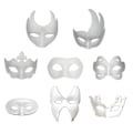Miniatyrbillede 1 af 4: 6 Stk Hvide Masker Diy Masquerade Masker Halloween Ansigtsmasker