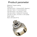 Pikkukuva 3 / 4: 2kpl/ set Muoti Naisten Cubic Zirkonia Statement Kihlasormus Sormus Korut US 10