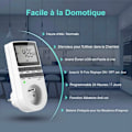 Miniatyrbilde 4 av 5: Digital programmerbar stikkontakt, ukentlig digital timer med LCD-skjerm, 12H/24H/7Days strømuttakstimer, energisparing for