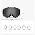 Miniatyrbilde 2 av 5: Goggles and Ski Goggles Motorsykkel Skateboard Mann Kvinne Anti-dugg sfærisk linse