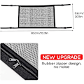 Miniatyrbillede 2 af 5: Locisne Car Ceiling Cargo Net Bag Universal Car Trunk Tag Indvendig opbevaringslomme Nettaske med lynlås til Jeep Van Suv