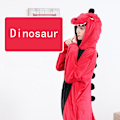 Pikkukuva 2 / 5: Dinosaurusten yhdistämä pyjamat Halloween-roolileikki XL Red