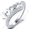 Miniatyrbilde 4 av 4: Mote Zircon Innlagt Hul Mor Brev Finger Band Ring Mødre&#39; Dagsgaver US 9