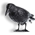 Pikkukuva 1 / 4: Simulaatio Black Crow, Pigeon Repeller, Muovinen Pigeon Repeller, Bird Repeller, Luonnollinen tuholaistorjunta
