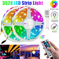 Miniatyrbilde 1 av 5: 10M 3528 SMD RGB 600 LED String Lights Ribbon Strip 44 nøkler IR fjernkontroll A