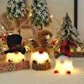 Miniatyrbilde 2 av 5: Julelys, 3 stk Julelys Juledukkepynt Juleplysj ansiktsløs dukke