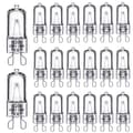 20-pack G9 halogenlampor 25W, 230V 25W