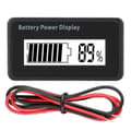 Vit bakgrundsbelyst GY-6H batteriströmsdisplay 12-48V universell batterikapacitetsindikator voltmeter