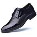 Miniatyrbilde 1 av 5: Menn Bryllup Business Party Patent Formelle Smart Sko Black 43