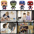 Miniatyrbilde 4 av 5: Kakepynt 8 stk Super Heroes Cake Topper Mini Spiderman Figures Avengers Figur