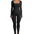 Miniatyrbillede 1 af 4: Kvinder Yoga Jumpsuits Workout Langærmede Sports Jumpsuits S