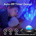 Miniatyrbillede 4 af 5: Star Sky-projektor, Galaxy Projector Led Planetarium-projektorlampe, Galaxy Projector Nattelys til børn med stemmestyring