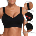 Pikkukuva 3 / 4: Jooga Urheilu Juoksuliivi Naisten Muotoiluvaatteet Push Up Bra Black 2XL