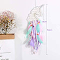 Pikkukuva 2 / 5: Unicorn House Dream Catcher riipus värikkäät tuulikellot (kääritty valot) kodin ja puutarhan sisustukseen