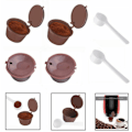 Miniatyrbild 3 av 5: 4st Dolce Gusto kaffekapslar?? återanvändbar påfyllningsbar kopp med 2 skedar ?? kaffe??