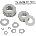 Miniatyrbilde 2 av 5: 800 stk eske M2-M12 rustfritt stål flat skive pakning erstatning maskinvare,