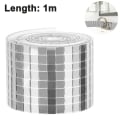 Miniatyrbillede 1 af 5: Piao 1464 stk Selvklæbende Mini Firkantet Glas Dekorativt Håndværk gør-det-selv Tilbehør Spejle Mosaikfliser 5 mm x 5 mm Silver