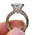 Miniatyrbild 1 av 5: Kvinnor Cubic Zirconia Rhinestone Inläggningar Bröllop Finger Ring Engagemang smycken US 5
