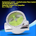 Miniatyrbillede 2 af 5: LH computer vandkølet flowmåler metal vand flow meter indvendigt gevind computer vandkølet flow indikator