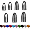 Miniatyrbillede 1 af 4: Bly Peche Fiskevægte Fiskelodder Tungsten Ormvægte Tungsten Ball Fiskevægte Sort/sølv 3.5g 5g 7g 8.8g 10g 14g 17g