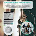 Miniatyrbilde 5 av 5: Digital programmerbar stikkontakt, ukentlig digital timer med LCD-skjerm, 12H/24H/7Days strømuttakstimer, energisparing for