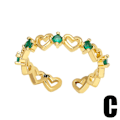 Miniatyrbild 1 av 5: Ring Vintage Zircon Heart Stud Modesmycken Ac8872 C