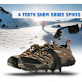 Pikkukuva 1 / 5: Crampons 4 nelihampaiset luistamattomat kengänsuojat talven luistamattomat lumikiipeilyvarusteet