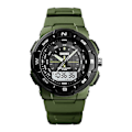 Miniatyrbild 1 av 5: Pu Analog And Digital Watch 1454 - 47 Mm - Army Green