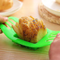 Miniatyrbillede 1 af 2: Kartoffelskærer i rustfrit stål Hakker Kartoffelchips Fremstillingsværktøj Skær pommes frites Værktøj Multifunktionelt klinge Køkken Holdbare gadgets