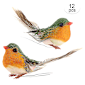 Pikkukuva 4 / 4: Robin Bird Decoration Keinotekoinen höyhenkäsityö