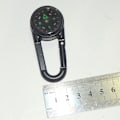 Miniatyrbilde 5 av 5: Karabinkompass + kompass + termometer på multifunksjonelt bærbart metallkompass for fotturer/reiser, profesjonelt 3