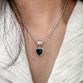 Pikkukuva 2 / 5: Riipus 925 hopeakorut Heart Stud muotikorut Ac8194