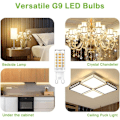 Miniatyrbillede 5 af 5: G9-33 perler-3W varmt hvidt lys (3000K) 5stkG9 lampe perler varm hvid pære 220v majs pære, til stue, soveværelse