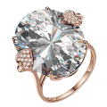 Miniatyrbillede 2 af 5: Bryllup Forlovelsesfest Brude Oval Rhinestone Indlagt Hjerte Finger Ring smykker Blue US 7