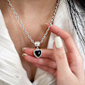 Pikkukuva 5 / 5: Riipus 925 hopeakorut Heart Stud muotikorut Ac8194