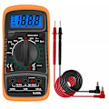 Miniatyrbild 1 av 5: Digital Multimeter Mini Manual Range Multimeter Batteritestare Mätare DMM-mätare för gör-det-själv AC DC Spänningstest DC Strömmotstånd Amperemeter Voltmeter Ohmm