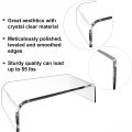 Miniatyrbilde 2 av 5: Premium Akryl Monitor Stand Clear Monitor Stand Clear Laptop/PC/Multimedia Monitor Stand Home Office Monitor Stand (Sm