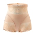 Miniatyrbilde 1 av 3: Kvinner Blonder Høy midje Undertøy Truser Knickers Truser Beige XL