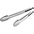Pikkukuva 1 / 5: 304 ruostumattomasta teräksestä valmistetut keittiöpihdit, 12"; ja 14&quot; Set 2 Heavy Duty BBQ-lukitusruokapihtiä ergonomisella kahvalla