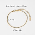 Miniatyrbillede 5 af 5: Armbånd Sample Style Daily Outfit Metallic Element B1513