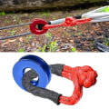 Miniatyrbilde 3 av 5: Winch Snatch Recovery Ring for myk sjakkel ATV Rcovery 41000 Lbs Blue ring red rope