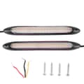 LED Kjørelysstripe Blinklys Hvit Gul Lys Vanntett 23.5cm 9.3in Par
