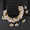Miniatyrbillede 3 af 5: Bride Beads Blomster Hårbånd Bryllup Håndlavet Retro Luksus Hårtilbehør Til Kvinder Piger