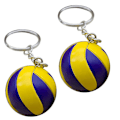Miniatyrbillede 1 af 3: 10X3.8X3.8CM unisex nøgleringe 2 stk nøgleringe