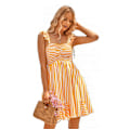 Pikkukuva 2 / 5: Ruffle-raidallinen mekko yellow M