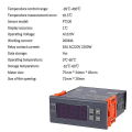 Miniatyrbillede 4 af 4: Digital temperaturregulator -99~400 grader Pt100 M8 sonde termoelement sensor indbygget termostat 220v varmekøling kontakt