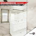 Miniatyrbilde 5 av 5: Privacy Window Scratch Tips - Static Cling Window Privacy Film - 2M Frosted Window Privacy Screen - Ugjennomsiktig selvklebende